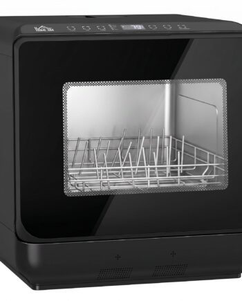 Bordopvaskemaskine  Miniopvaskemaskine Med  -liters Tank    Programmer  Led-display  Tørrefunktion  Sort