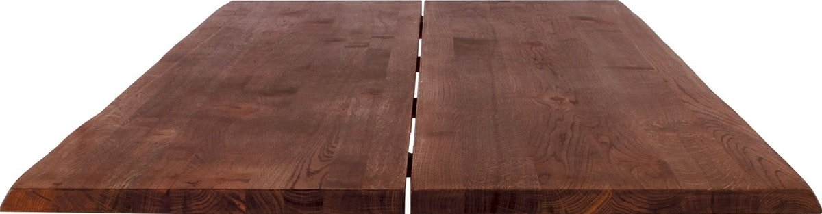 Bordplade Til Cafe- Og Sofabord House Of Sander Curve Mocca Egetræ 3x80x120 Cm