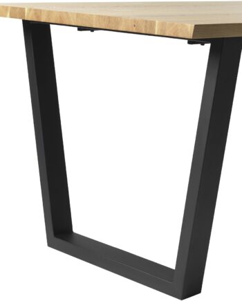 Bordstel Til Plankebord Nordique Design Reno  -formet Sort H72xb8xl82 Cm