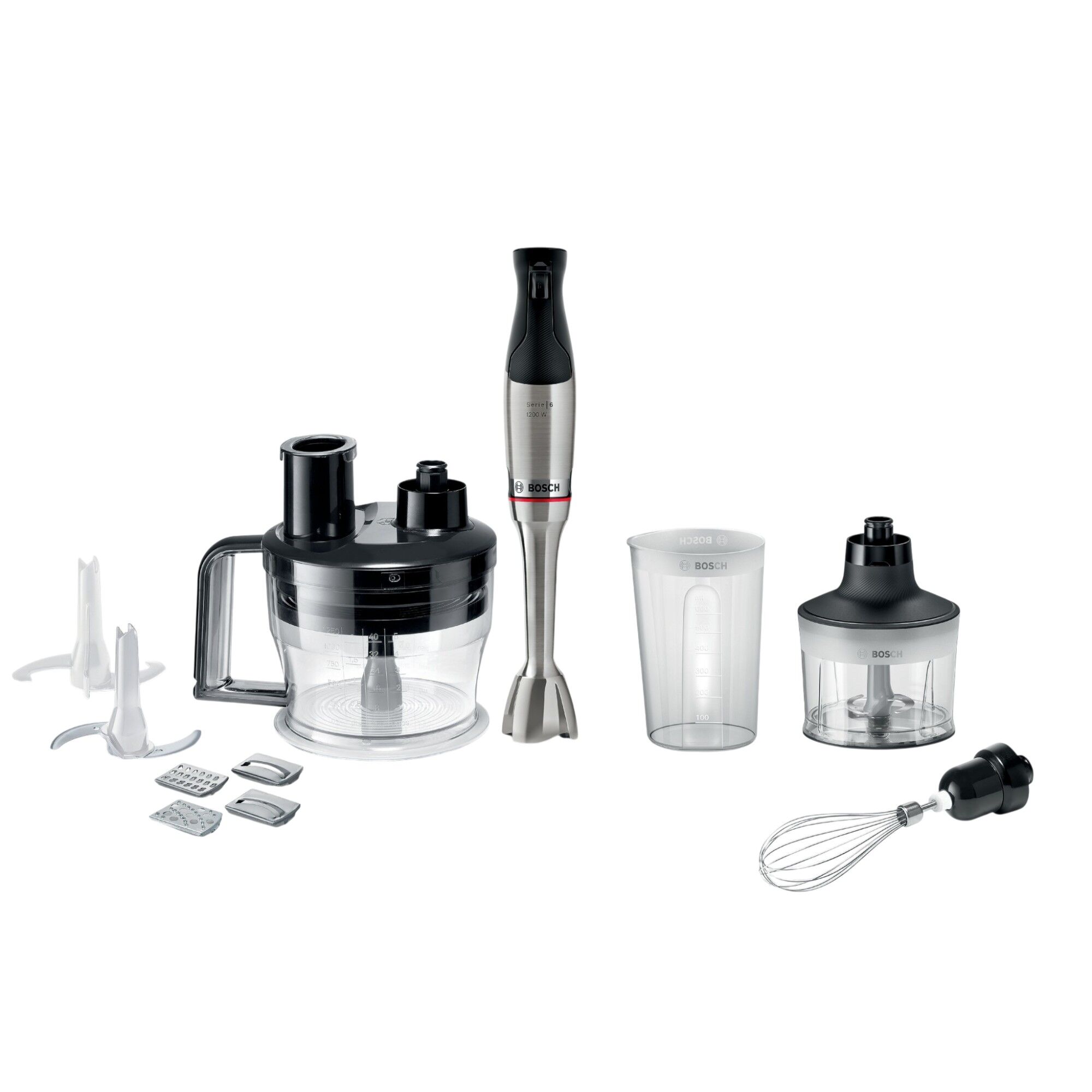 Bosch Serie Ergomaster Msm6m871 Stavblender 1200 Watt Rustfrit Stål