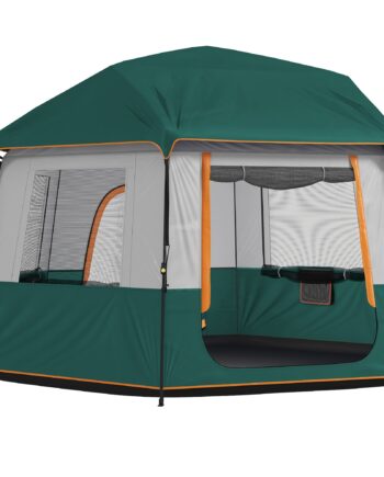 Campingtelt Til  -  Personer   Vandtæt Familietelt Med Uv30  Beskyttelse  Grøn
