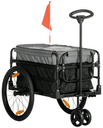 Cargo Trailer Sækkevogn 130   64   103 Cm Stål Sort Grå