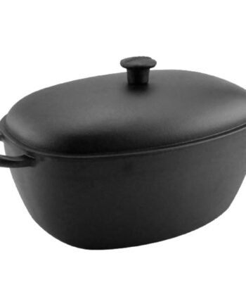 Carl Victor Støbejernsgryde Med Låg   Liter  Oval