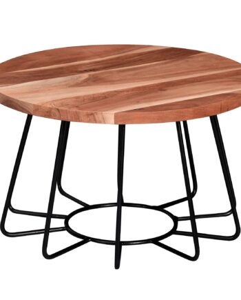 Designer Sofabord   Massivt Akacietræ  60x35x60 Cm  Brun