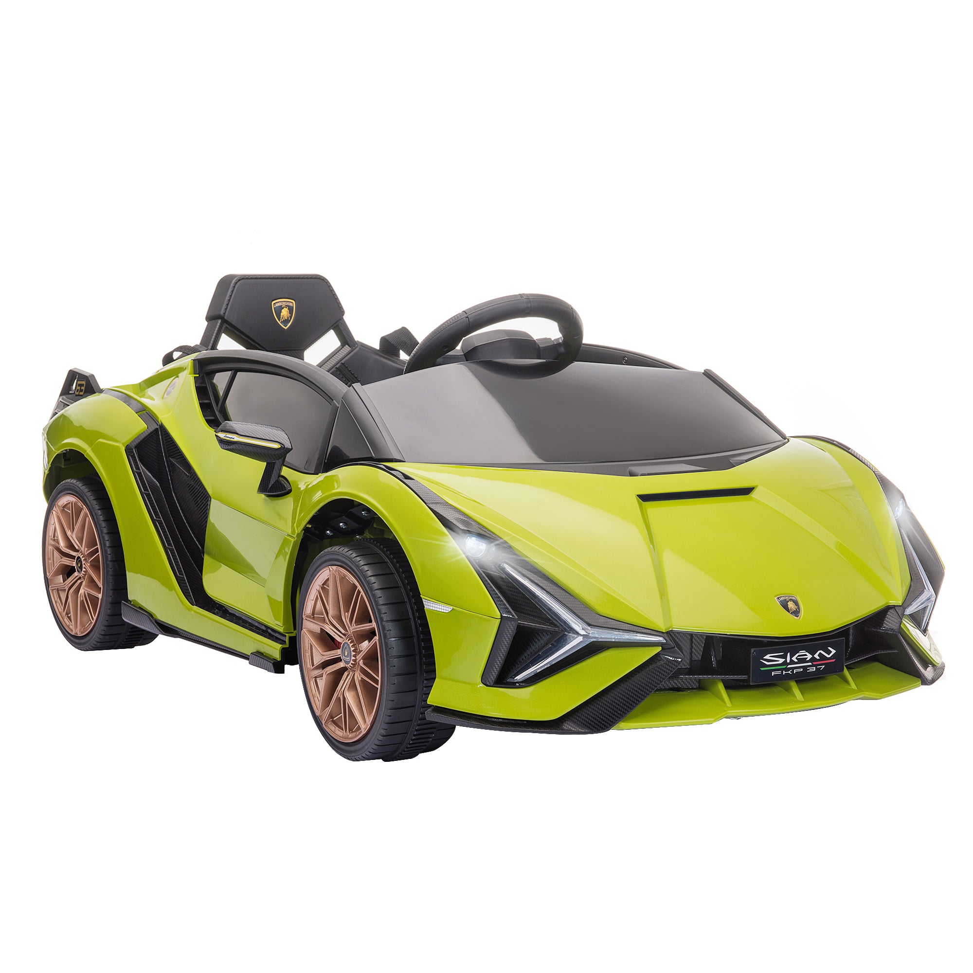 Elbil Til Børn Lamborghini - Km Fjernbetjening Til - år Grøn
