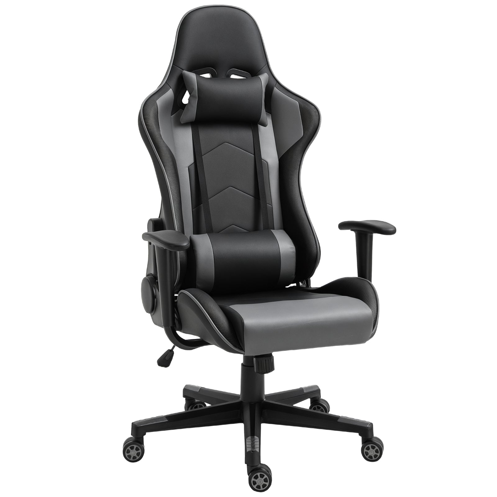 Ergonomisk Kontorstol  Gamingstol  Drejestol  Kunstlæder  Skum  Sort  67     74   126-136 Cm