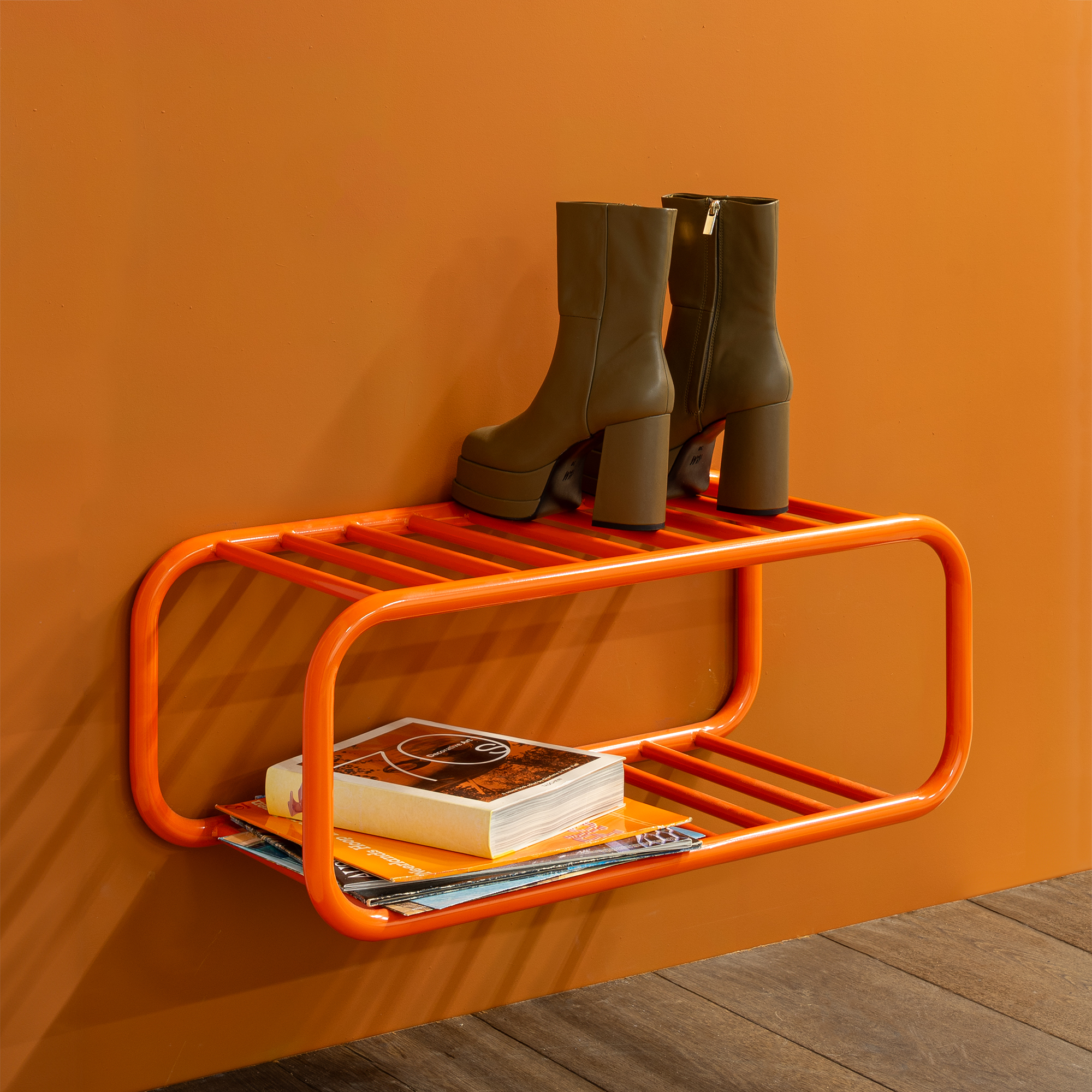 Flash Skohylde   Orange Metal
