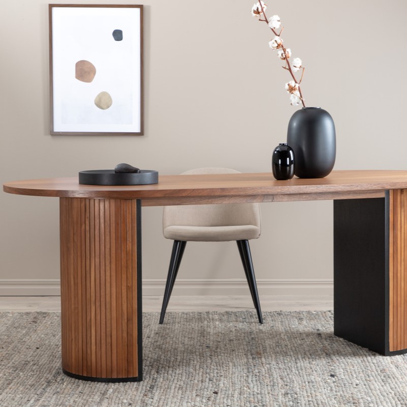 Floyd Spisebord Valnøddefiner Oval 200 90 Cm