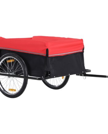 Foldbar Cykeltrailer Med Kobling  Transportvogn Lasteevne Op Til 40 Kg  Transporttrailer Til Cykelhåndvogn 140   88   60 Cm