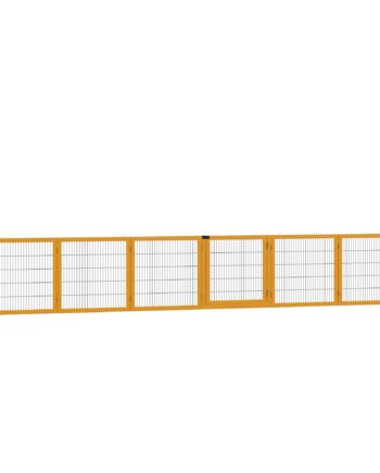 Foldbar Hundegitter  432   36   70 Cm  Fyrretræ  Gul