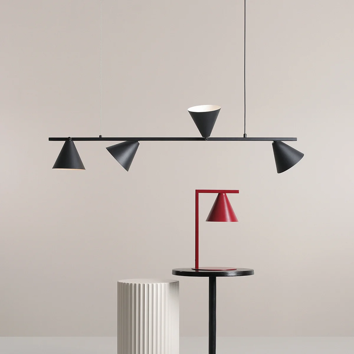 Frigg Loftlampe   Sort Metal