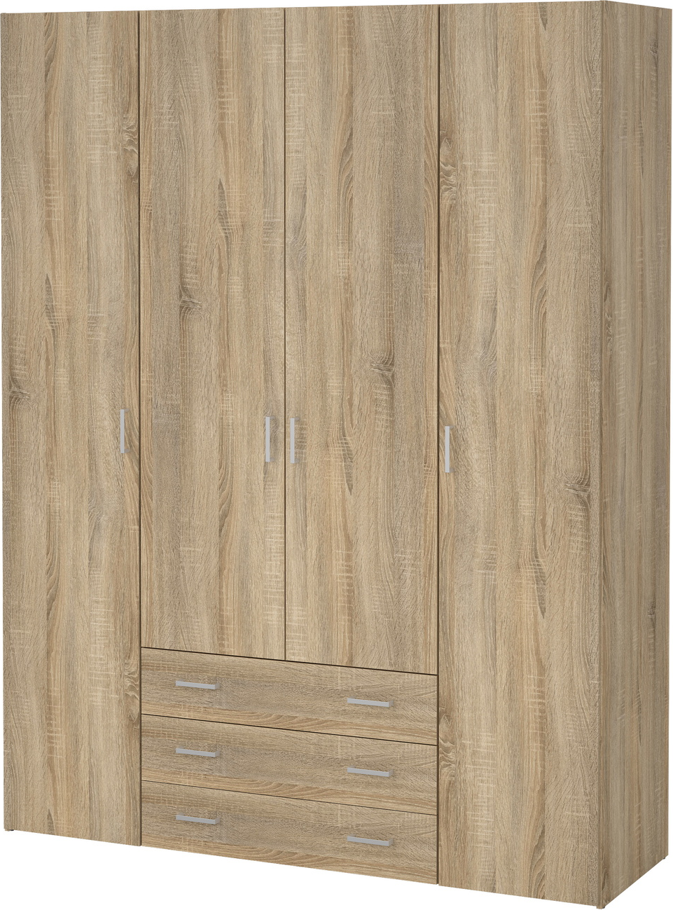 Garderobeskab Vesterholm Space    Døre   Skuffer  Natur Egstruktur  H200ã B154ã D49   Cm  Fsc-cert