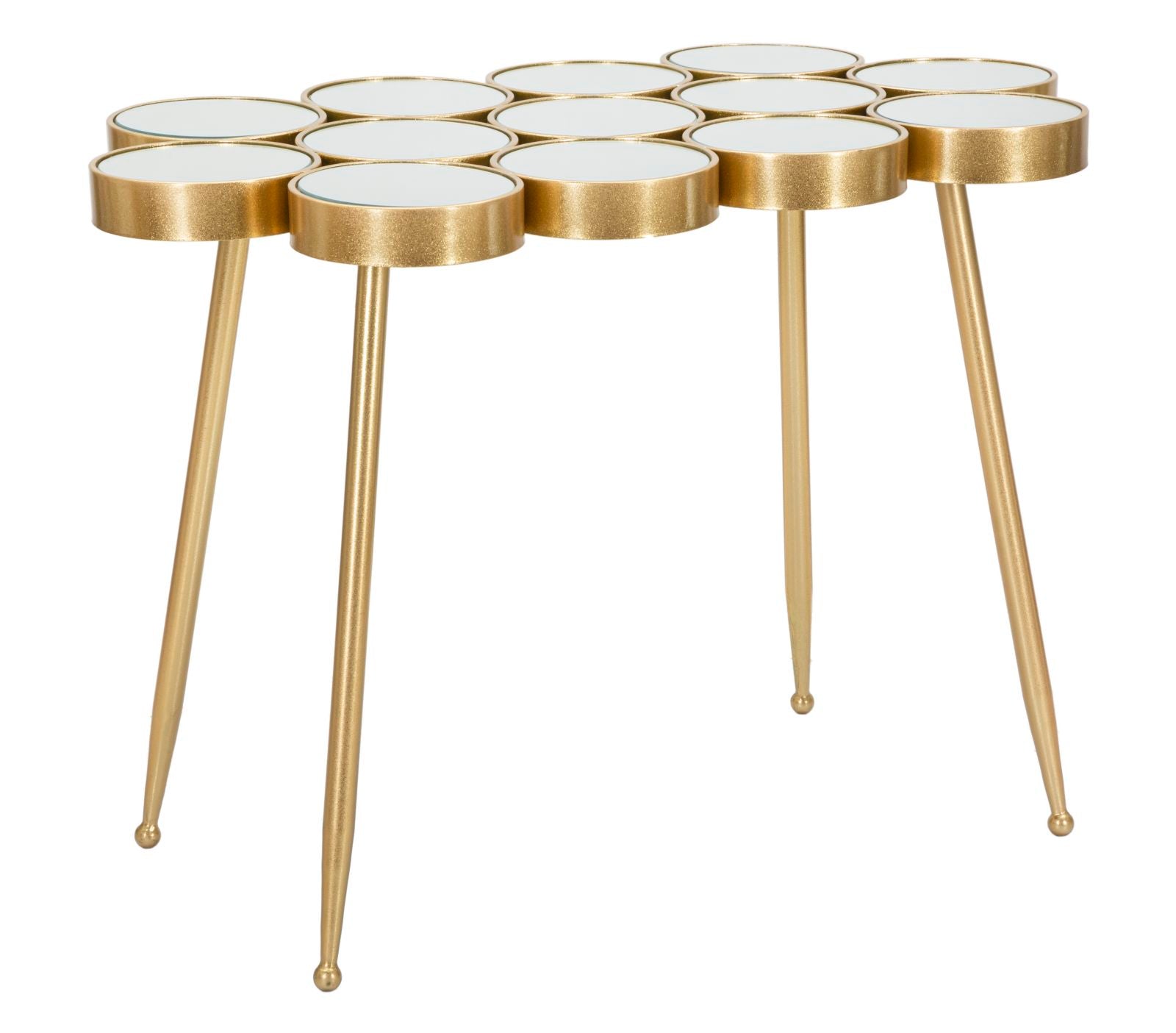 Glam Bord   Guldfarve  Metal Og Mdf   100x55x70 Cm