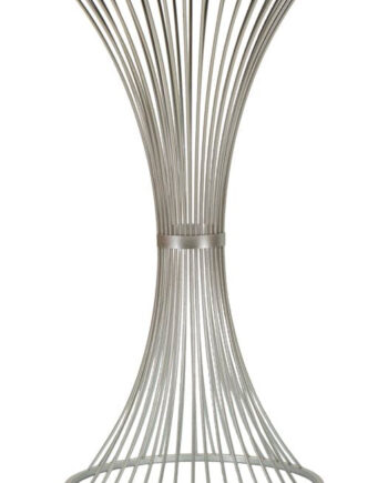 Glam Bord   Sølvfarve  Metal Og Kunstig Marmor   50x100 Cm