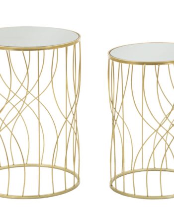 Glam Borde   Guldfarve  Metal Og Mdf   38x55 33x50 Cm