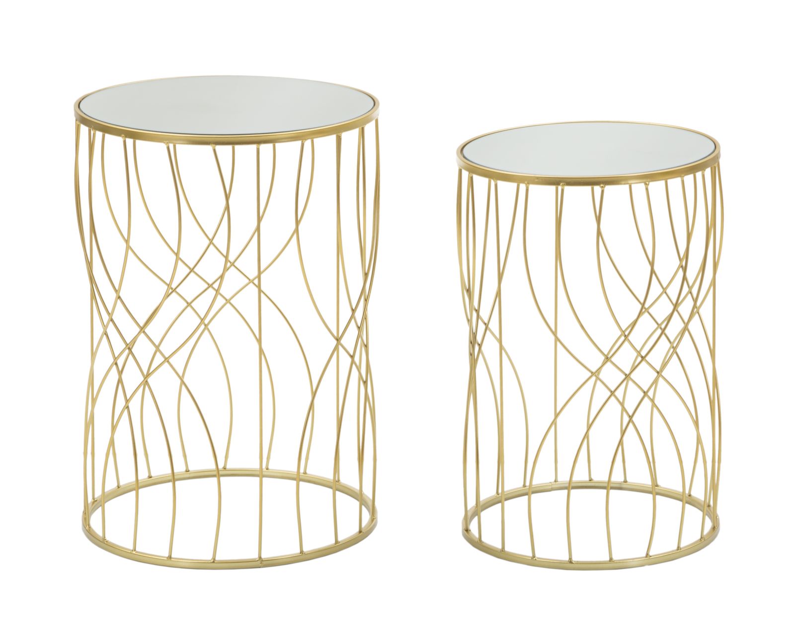 Glam Borde   Guldfarve  Metal Og Mdf   38x55 33x50 Cm