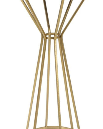 Glam Sidebord   Metal Og Mdf   40x80 Cm