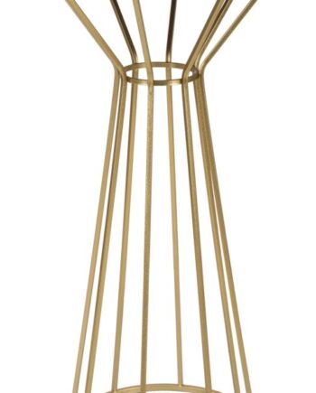 Glam Sidebord   Metal Og Mdf   50x100 Cm
