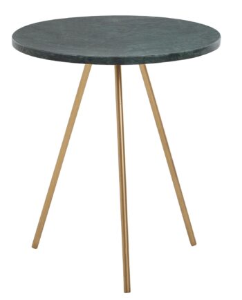 Håndlavet Sidebord   ægte Marmor  38x38x44 Cm  Grøn