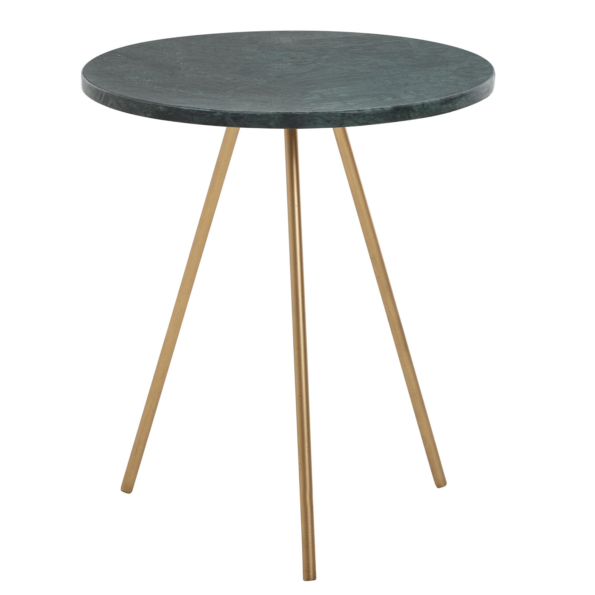 Håndlavet Sidebord   ægte Marmor  38x38x44 Cm  Grøn