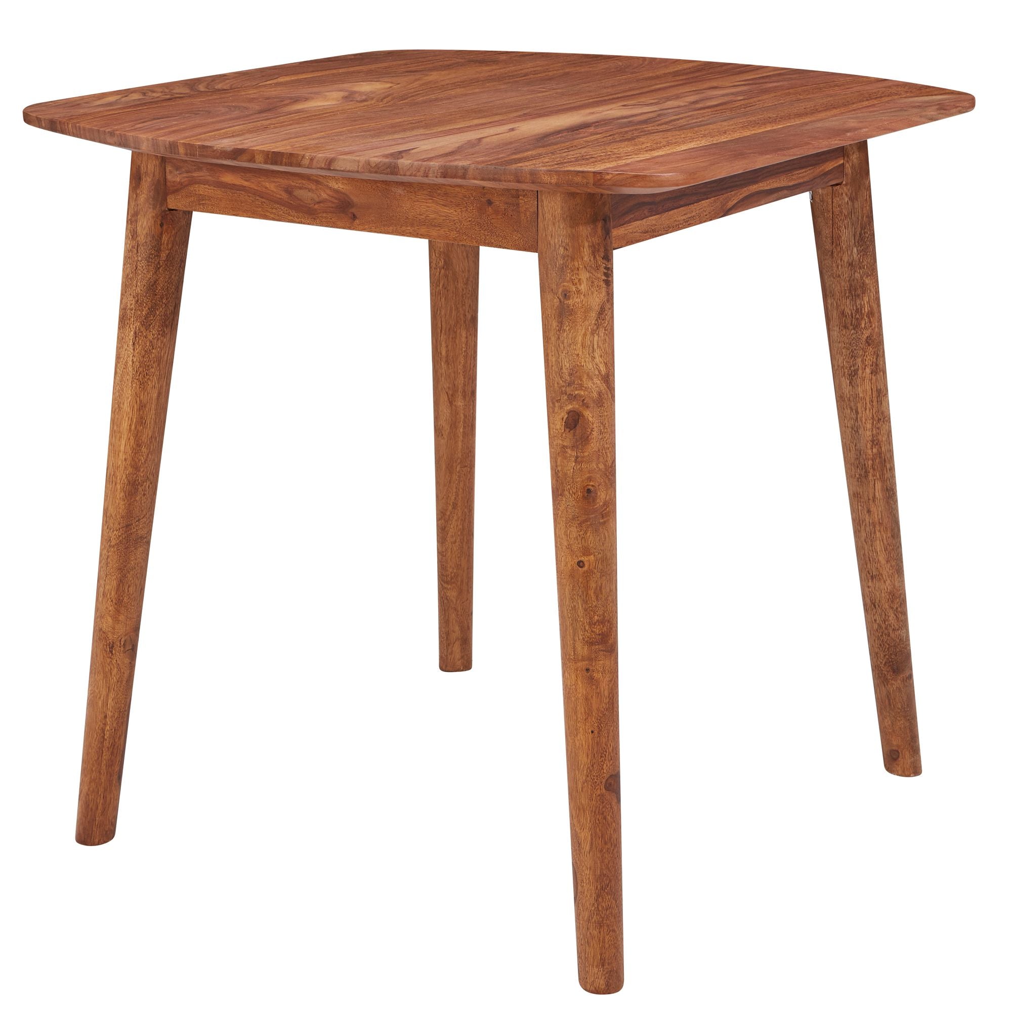 Håndlavet Spisebord   Fscâ -certificeret Sheeshamtræ  B80xl80xh78cm