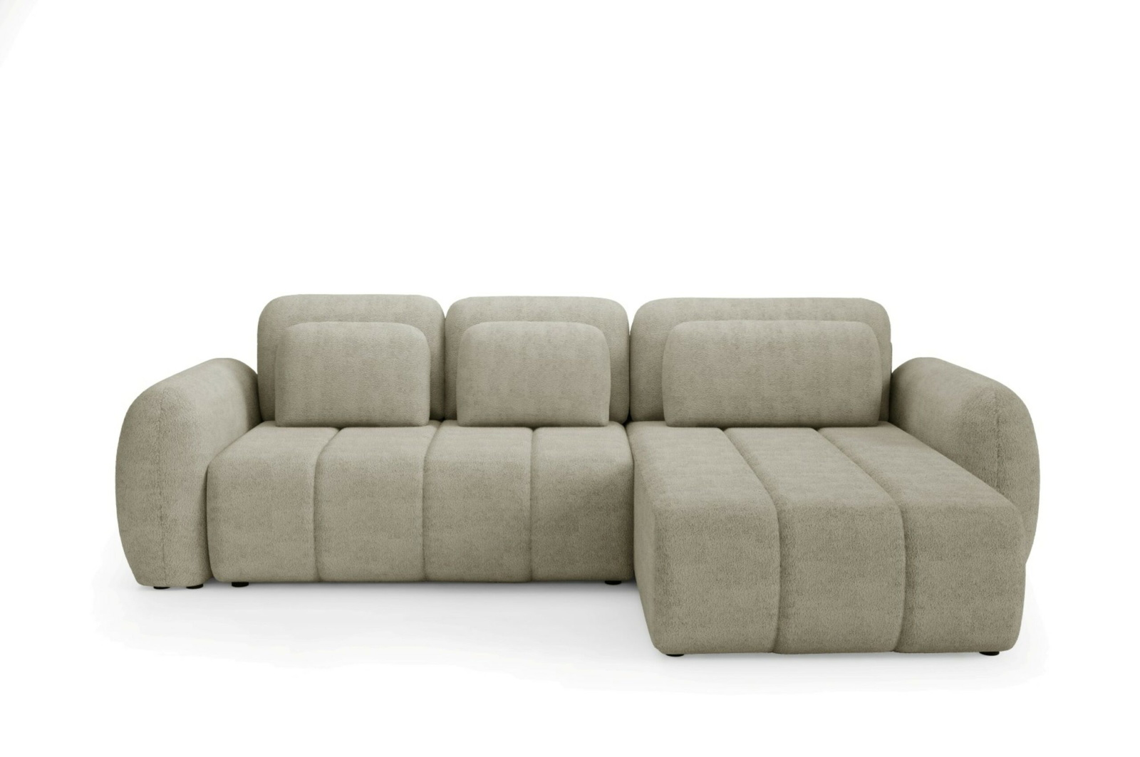Hjørnesofa Maison Vellé Norvella Loungesofa Quelle 03 Bouclé Stof 304x190 Cm Sovefunktion 240x140 Cm