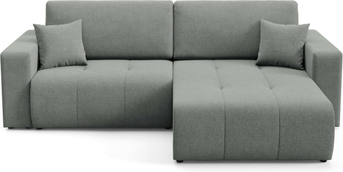 Hjørnesofa Maison Vellé Novento Loungesofa Sovesofa 200x132 Cm Opbevaring Wind 89 Stof 100 Polyester