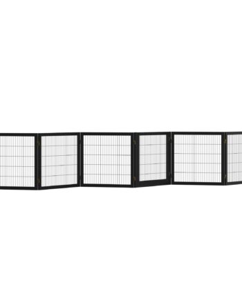 Hundegitter  Sammenklappelig  432   36   70 Cm  Fyrretræ  Sort
