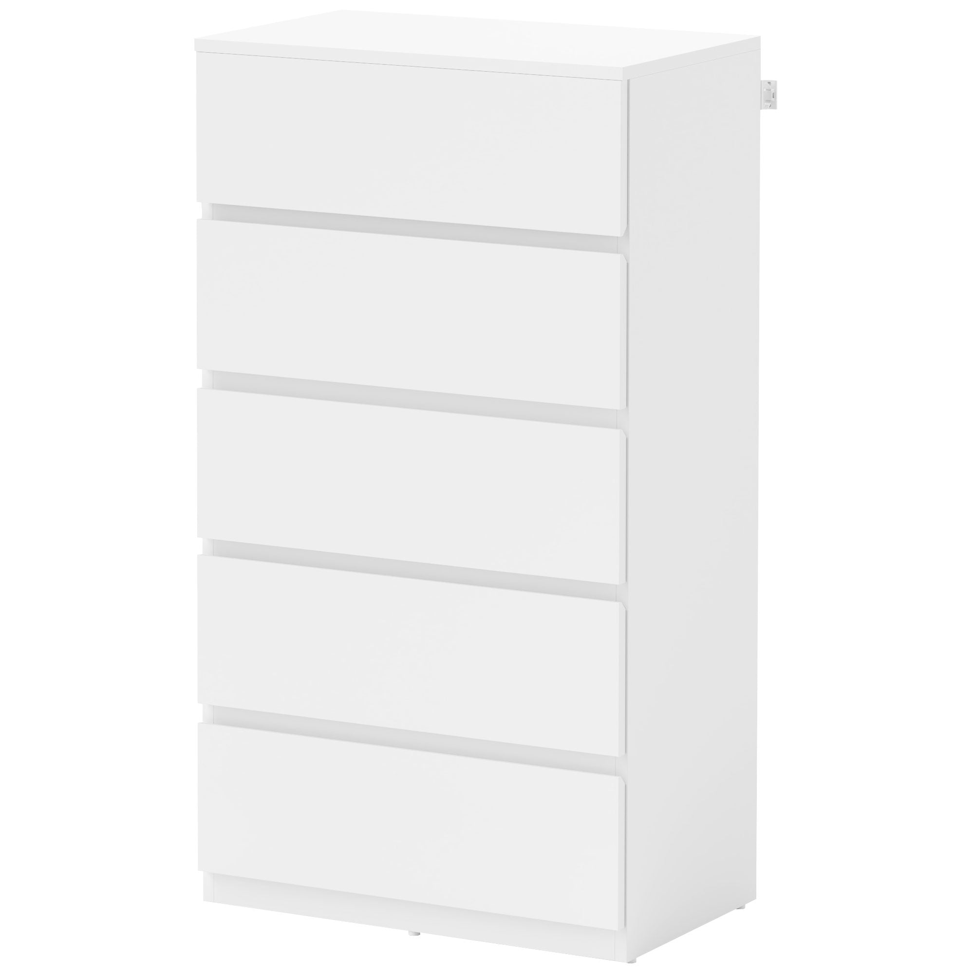 Kommode Med Skuffer    Skuffer  55 Cm   34 Cm   100 Cm  Hvid
