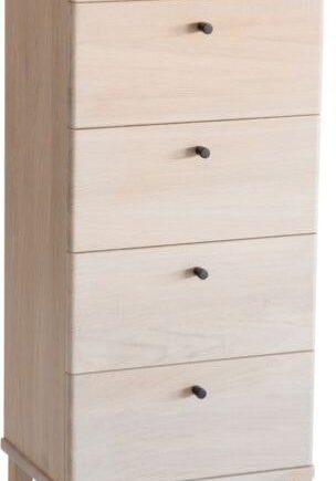Kommode Oscarssons Möbel Cora   Hvidolieret Egetræ    Skuffer  H96   B40   D31   Cm