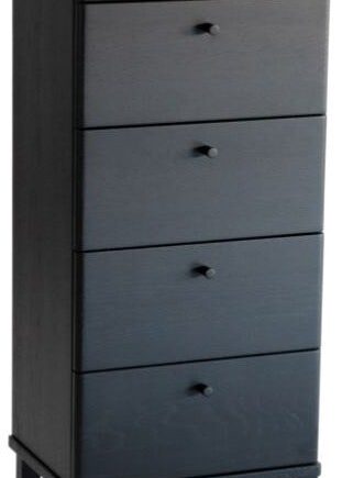 Kommode Oscarssons Möbel Cora   Sortbejdset Egetræ     Skuffer   H96ã B40ã D31   Cm