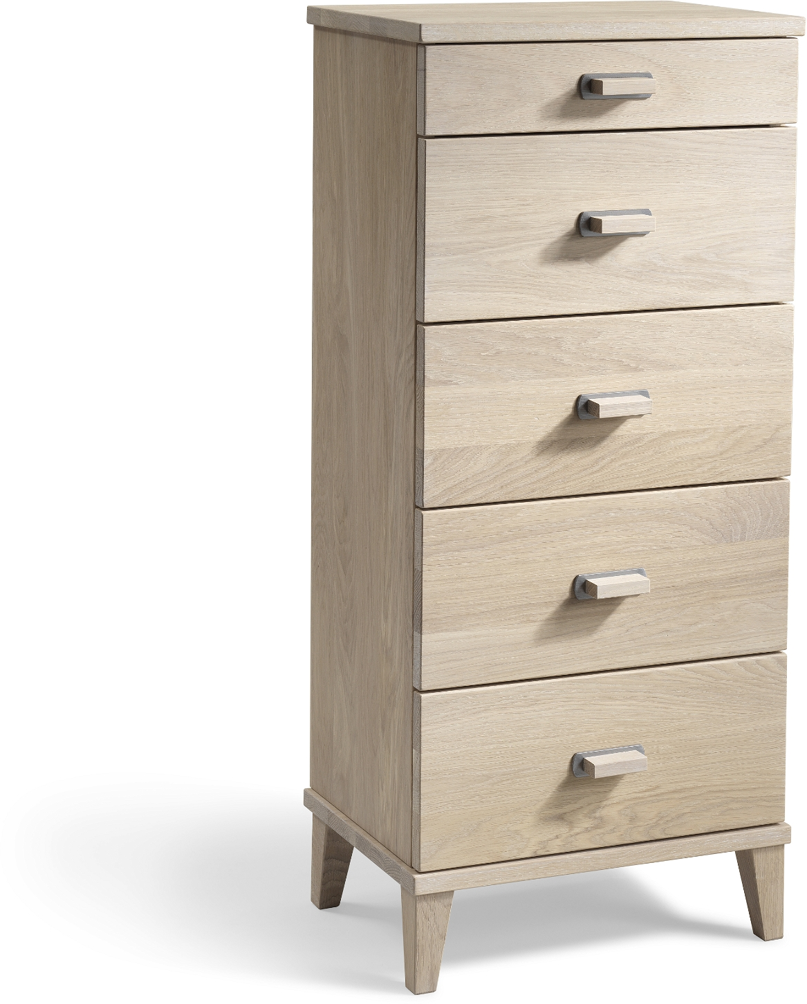 Kommode Oscarssons Möbel Malva Hvidolieret Egetræ H94ã B40ã D31 Cm Skuffer