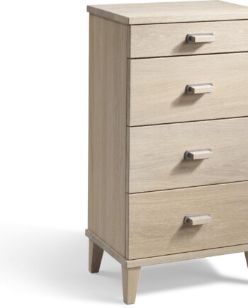 Kommode Oscarssons Möbel Malva Hvidolieret Egetræ   Skuffer H76x40x31 Cm