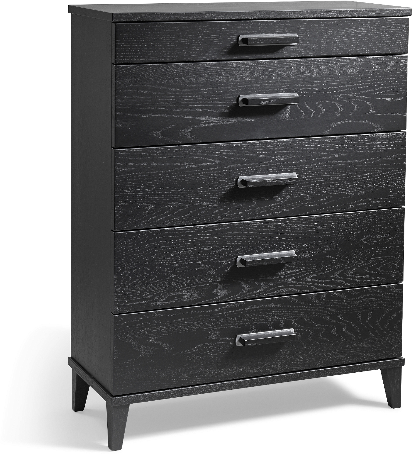 Kommode Oscarssons Möbel Malva Sortbejdset Egetræ Med Skuffer H94ã L70ã D31 Cm