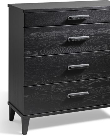 Kommode Oscarssons Möbel Malva   -skuffers Sortbejdset Egetræ  76   70   31 Cm
