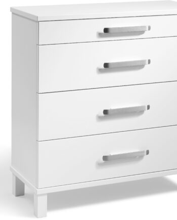 Kommode Oscarssons Möbel Nadja Hvidlak Mdf Med   Skuffer 75x70x31 Cm