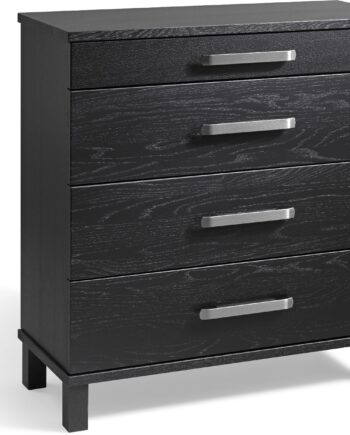 Kommode Oscarssons Möbel Nadja Massiv Eg Sortbejdset     Skuffer  75x70x31 Cm