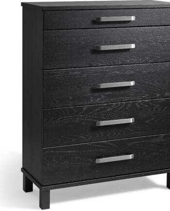 Kommode Oscarssons Möbel Nadja Massivt Sortbejdset Egetræ H93xb70xd31 Cm
