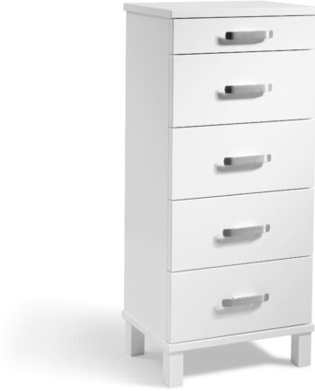 Kommode Oscarssons Möbel Nadja   Skuffer Hvid Lak Mdf H93   B40   D31 Cm