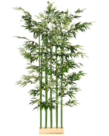 Kunstig Bambusplante  Kunstig Plante  Dekorativ Plante  Realistisk Udseende  Nem Pleje  Til Hjemmebrug  180 Cm Høj  Grøn