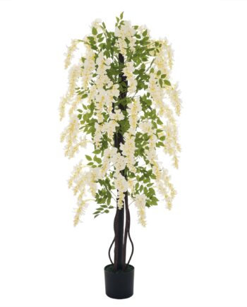 Kunstig Blåregn Stor 165 Cm Kunstig Plante  Kunstige Plastikplanter Kunstige Blomster   Potte  Falsk Plante Som ægte Til Kontor Stue Soveværelse Moderne Dekoration Gave