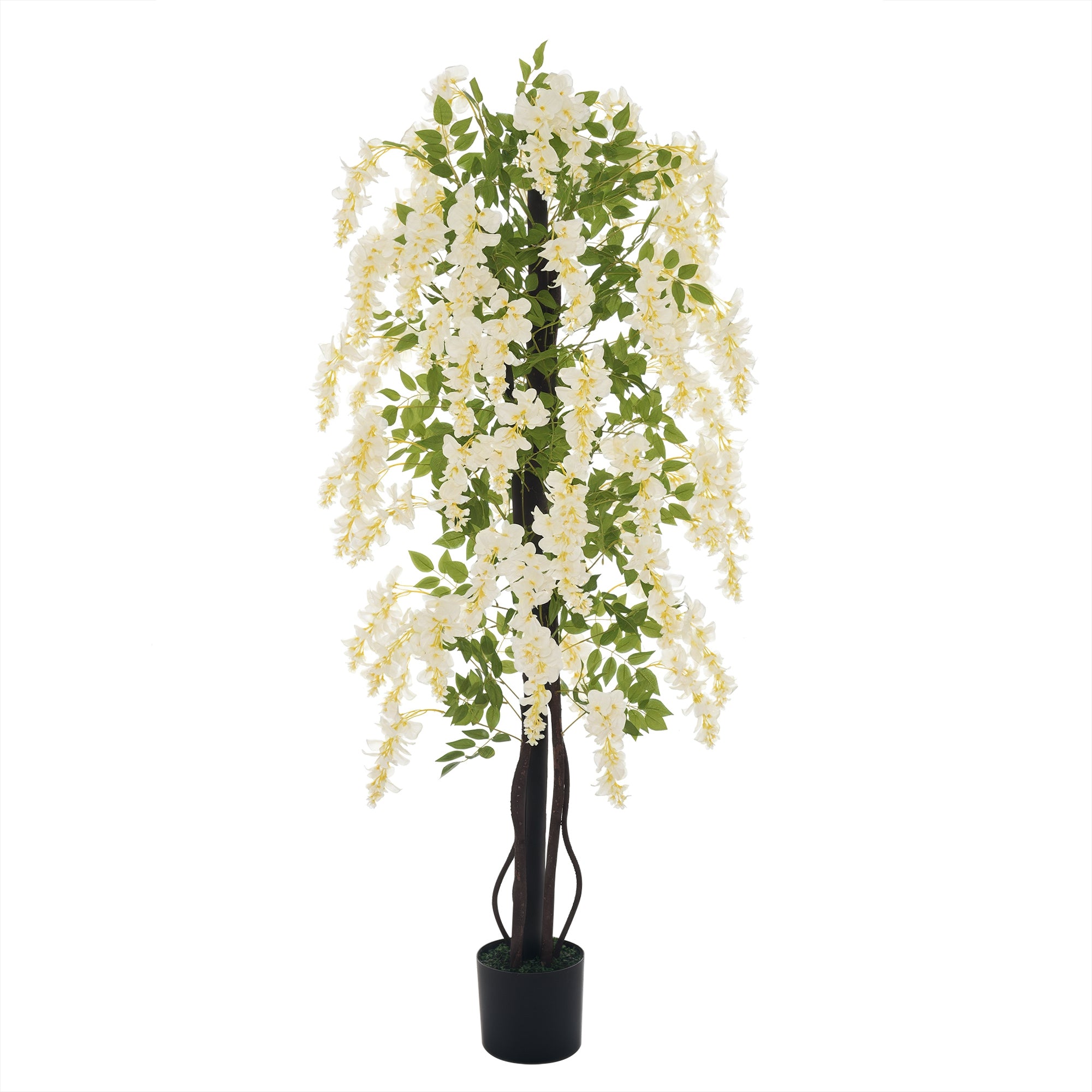 Kunstig Blåregn Stor 165 Cm Kunstig Plante Kunstige Plastikplanter Kunstige Blomster Potte Falsk Plante Som ægte Til Kontor Stue Soveværelse Moderne Dekoration Gave