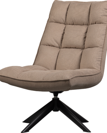 Lænestol Woood Collection Jouke Hvilestol Med Drejefunktion Sand Polyester