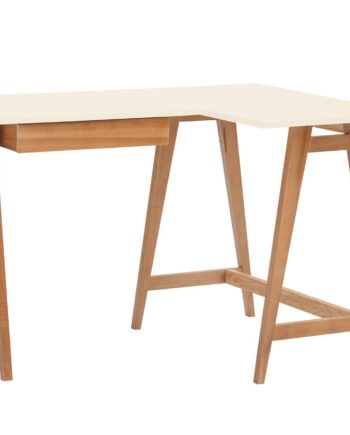 Luka Hjørneskrivebord   115cm     85cm Hvid Eg Højre Side