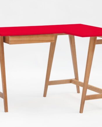 Luka Hjørneskrivebord   115cm     85cm   Rød Eg Højre Side