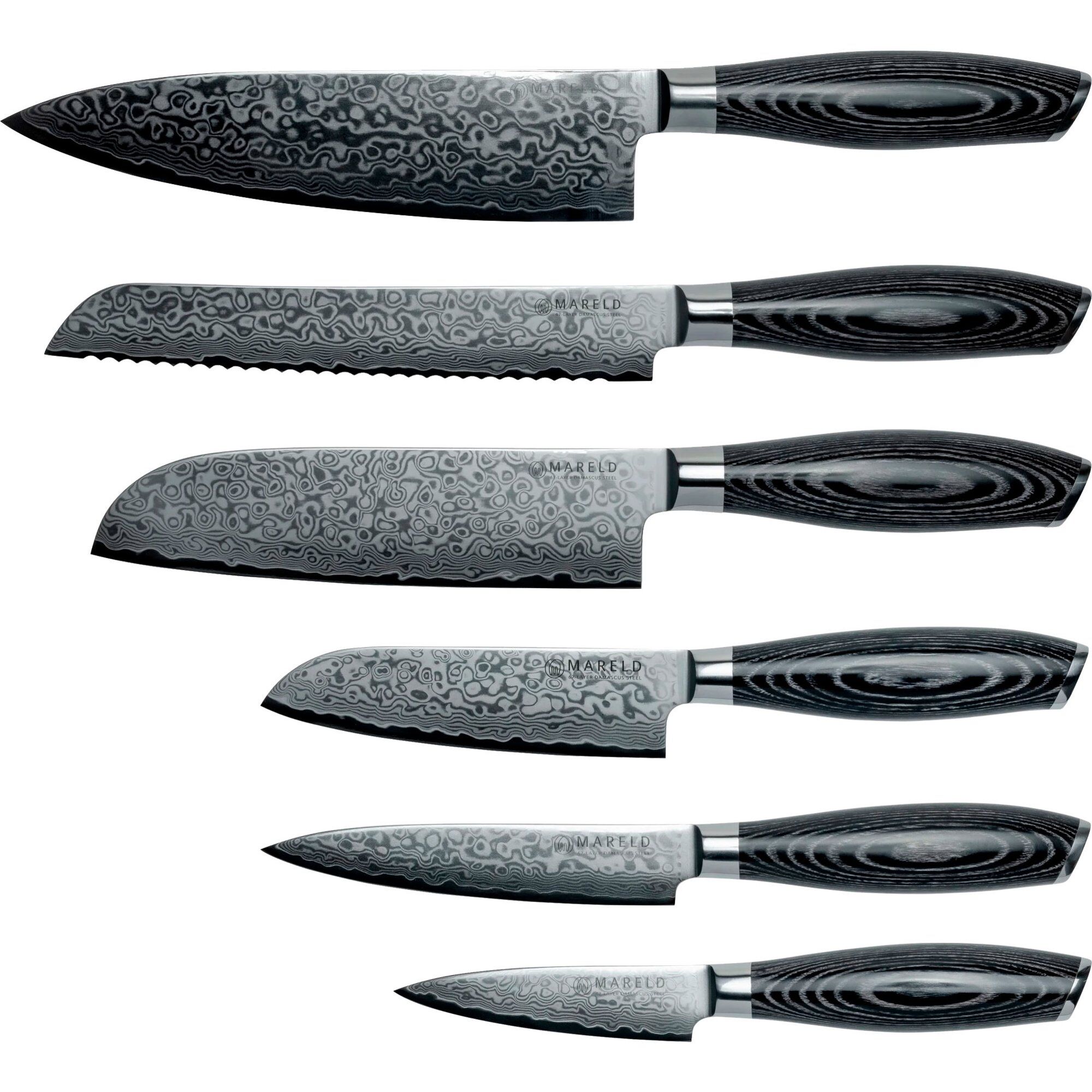 Mareld Akio Knivsæt Knive Sort