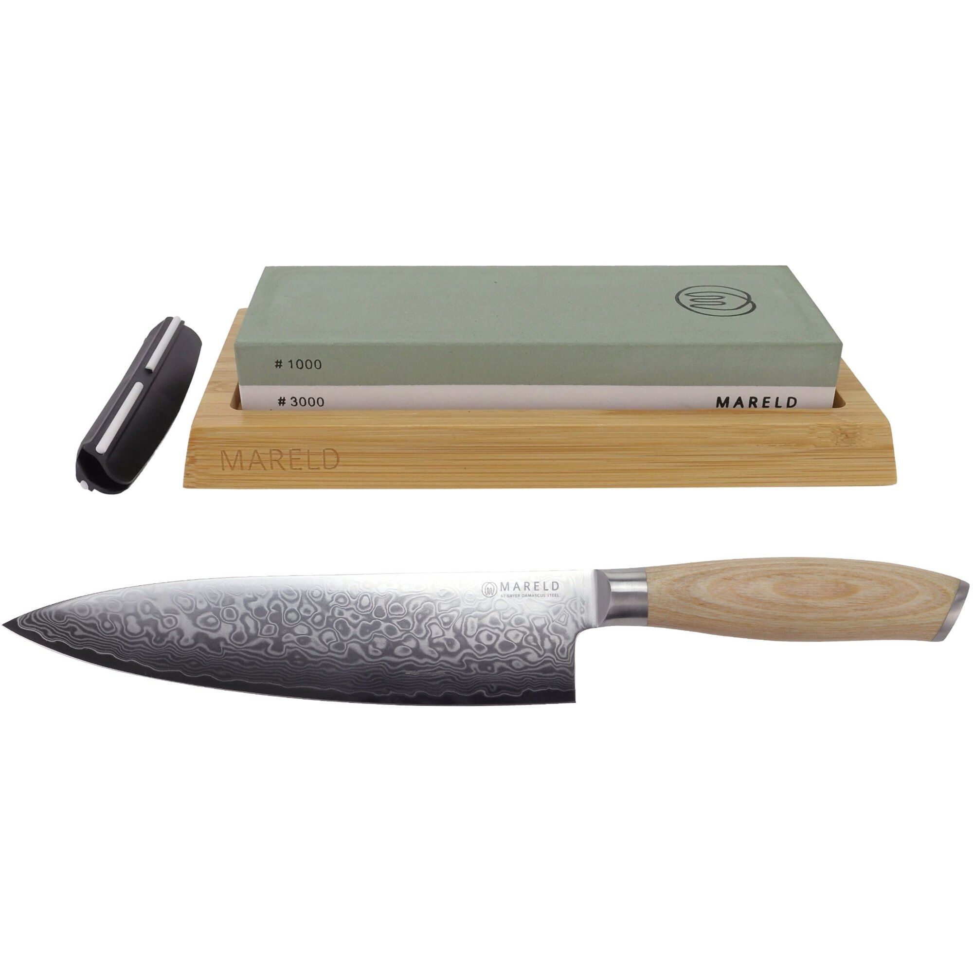 Mareld Japansk Kokkekniv Slibesten Startkit