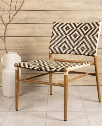 Meru Hvilestole   Aluminium Og Kunst Rattan