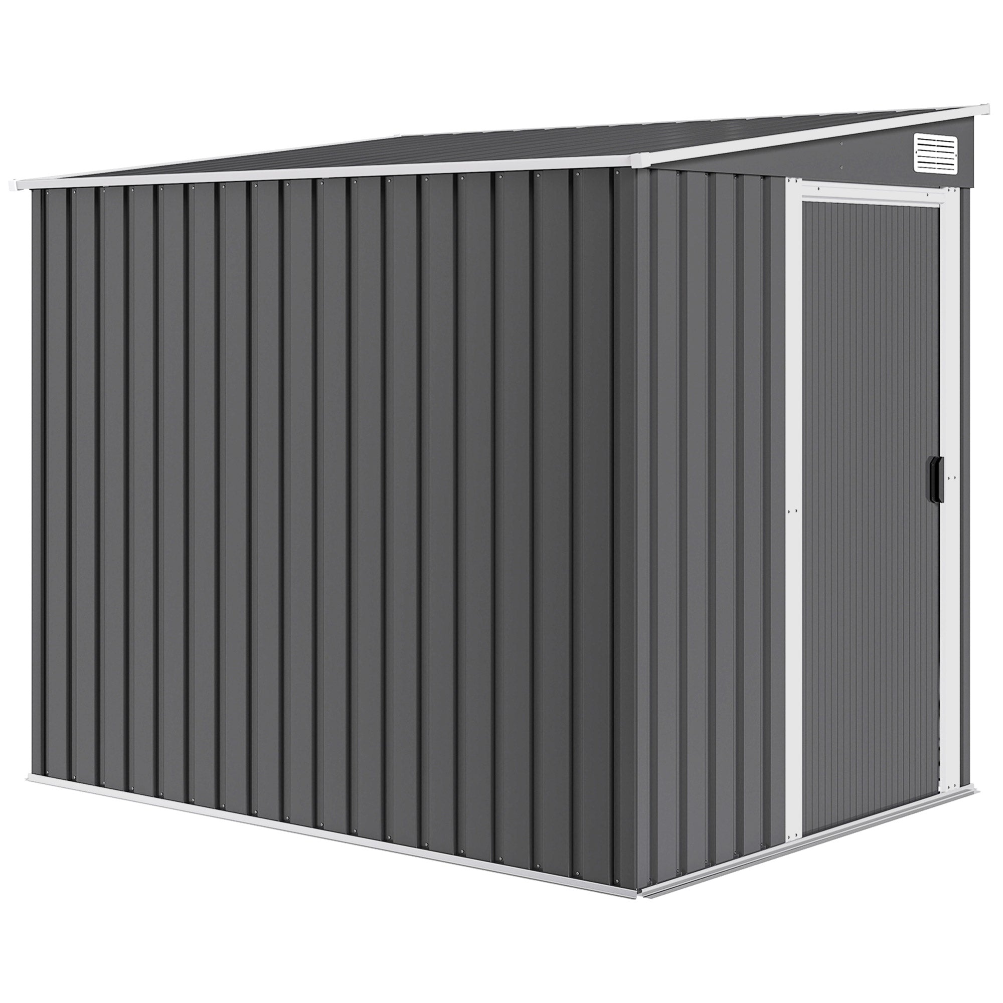 Metal Haveskur 81mâ 154x206 5x181 Cm Redskabsskur Med Hultag Fundament