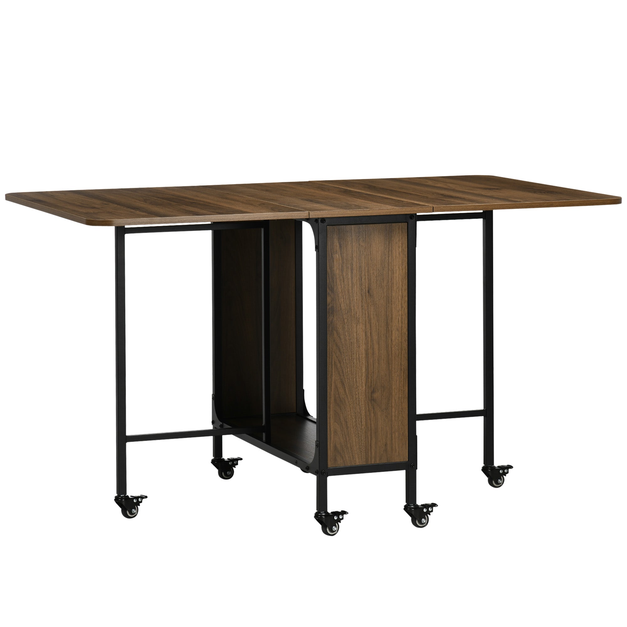 Mobilt Klapbord Klapflader 130 Cm 80 Cm 74 Cm Brun